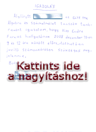 Igazolás a Bíróságnak küldött tájékoztatásomhoz a Gárda-perben - Kattints a nagyításhoz!