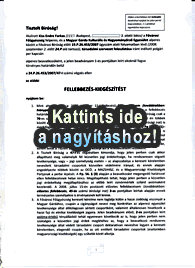 Fellebbezés-kiegészítésem a Gárda per kapcsán - Első oldal - Kattints a nagyításhoz!