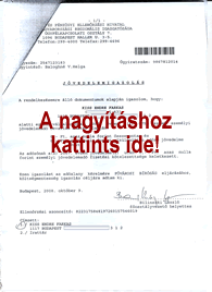 APEH igazolás a Gárda-per kapcsán - Kattints a nagyításhoz!