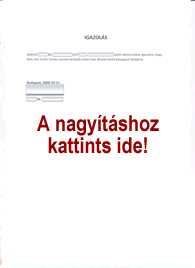 Igazolás édesanyámtól a Gárda-per kapcsán - Kattints a nagyításhoz!