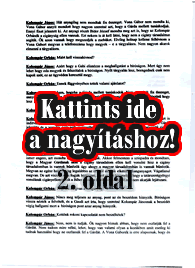 Kolompár János hazudozik - Második oldal - Kattints a nagyításhoz!