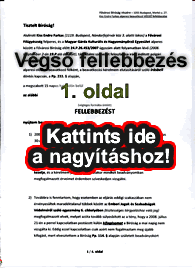 Végső fellebbezésem a Gárda perben - 1. oldal - Kattints a nagyításhoz!