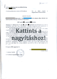 Idézés a második másodfokú tárgyalásra - Kattints a nagyításhoz!