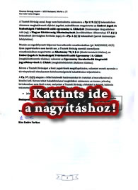 Kifogásom a Gárda per kapcsán - Második oldal - Kattints a nagyításhoz!