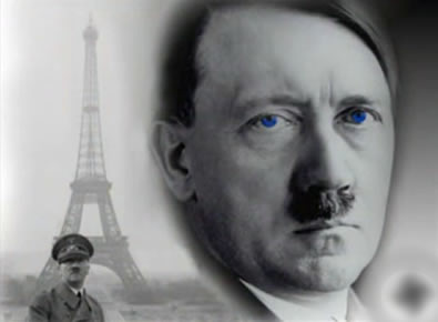 Hitler kék szemmel néz