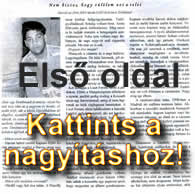 Kelemcsöves az újságban - Első oldal - Kattints a nagyításhoz!