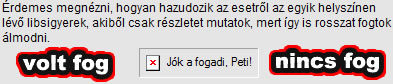 volt fog, nincs fog