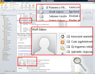 Feladó korábbi üzenetei