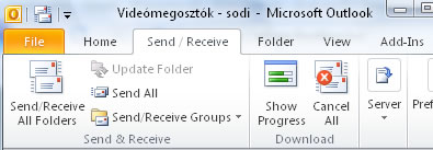 Office 2010 fülek és ikonok
