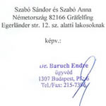 Baruch Endre és Szabóék germániából