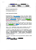 Az ügyvédem levele a lakóparkos cégnek. - Első oldal. - Kattints a nagyításhoz!
