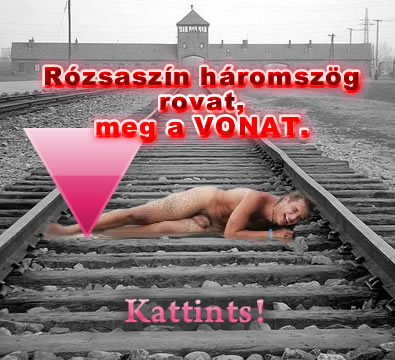 Rózsaszín háromszög rovat, meg a vonat.