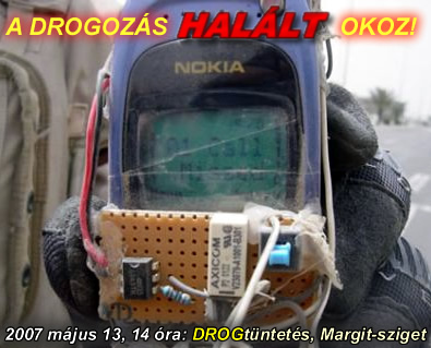 A drogozás halált okoz!