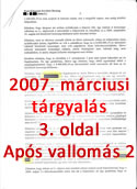 2007. márciusi tárgyalás SoDI lakásmaffia-ügyében - 3. oldal - Kattints a nagyításhoz!