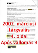 2007. márciusi tárgyalás SoDI lakásmaffia-ügyében - 4. oldal - Kattints a nagyításhoz!