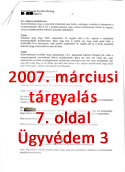 2007. márciusi tárgyalás SoDI lakásmaffia-ügyében - 7. oldal - Kattints a nagyításhoz!