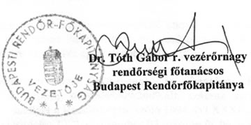 Rendőrségi aláírás