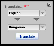 Translate gomb