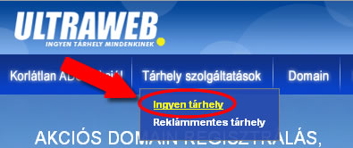 UW ingyenes tárhely