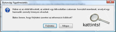 Figyelmeztető üzenet