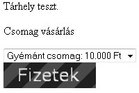 Gyémánt csomag kifizetése