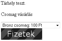 A leckében elkészített weblapunk